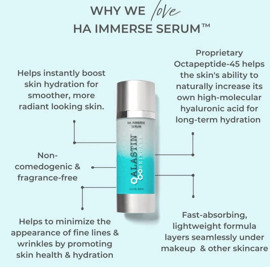 Alastin Skincare HA Immerse Hydrating Serum 29.6ml 40% OFF Stock Clearance Sale