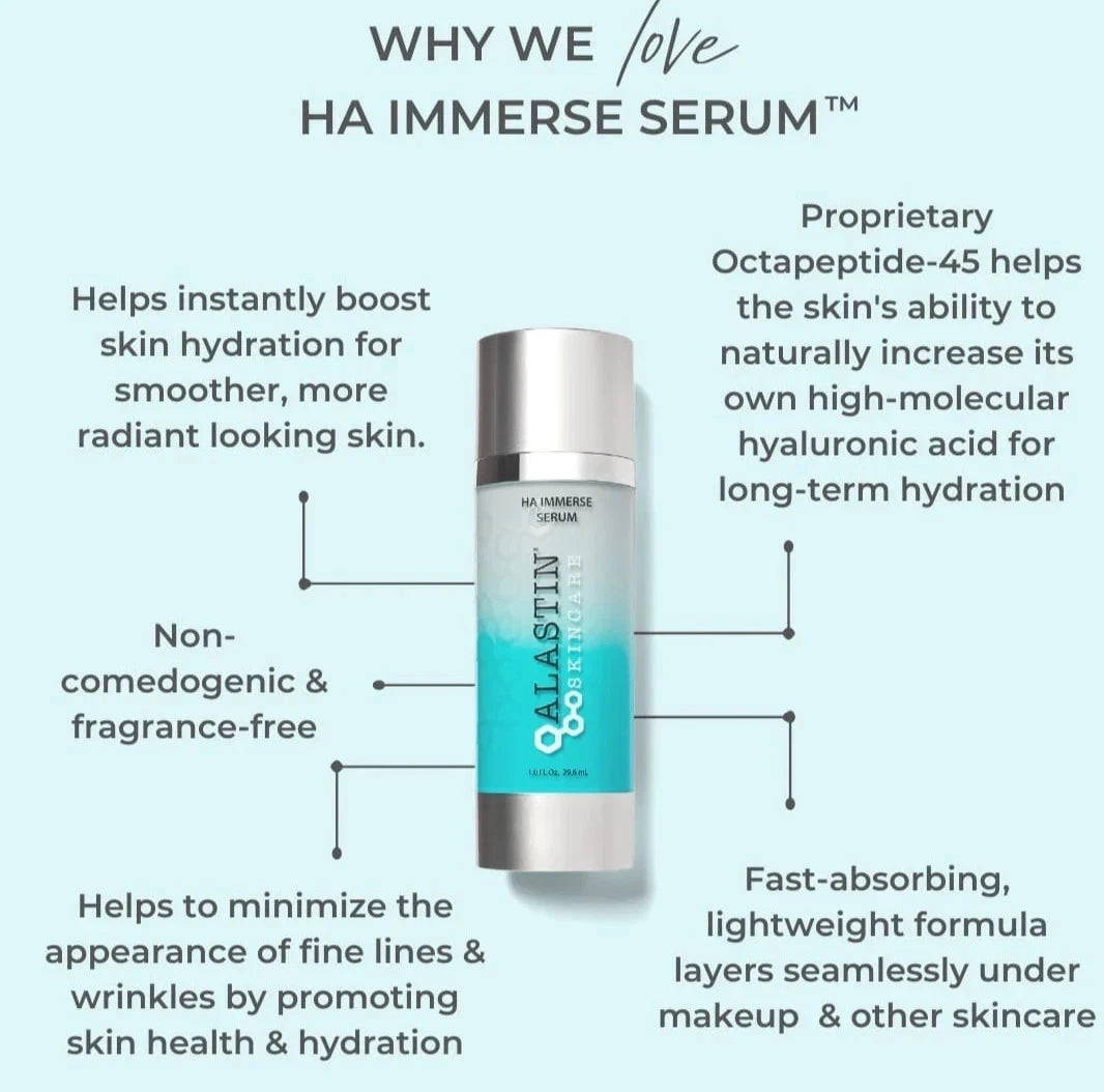 Alastin Skincare HA Immerse Hydrating Serum 29.6ml 40% OFF Stock Clearance Sale