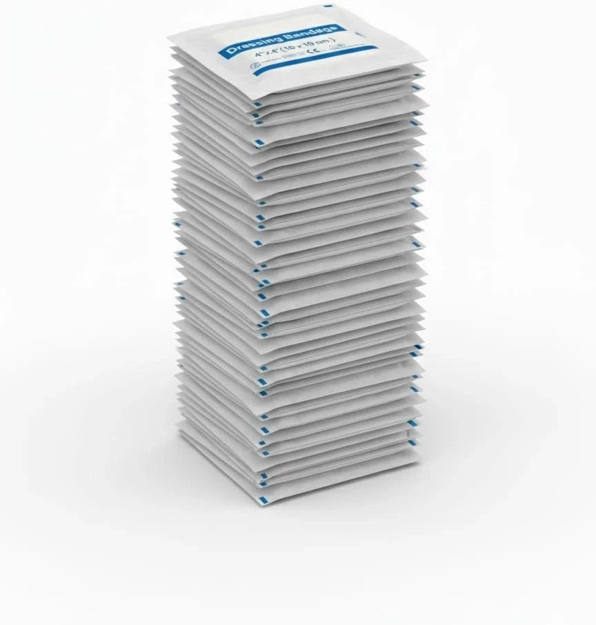 5 Pcs Non Woven Wound Dressings For Cuts & Burns size 4x4 inch (10x10cm)