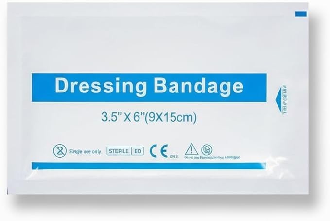 20 Pcs Non Woven Wound Dressings For Cuts & Wounds size 3.5x6 inch(9x15cm)