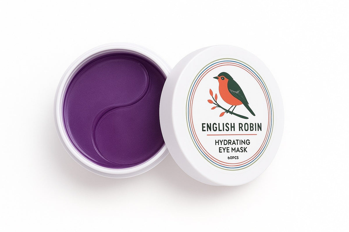 60 Pcs English Robin Under Eye Collagen Mask Hydrating Anti Aging Remove Wrinkle