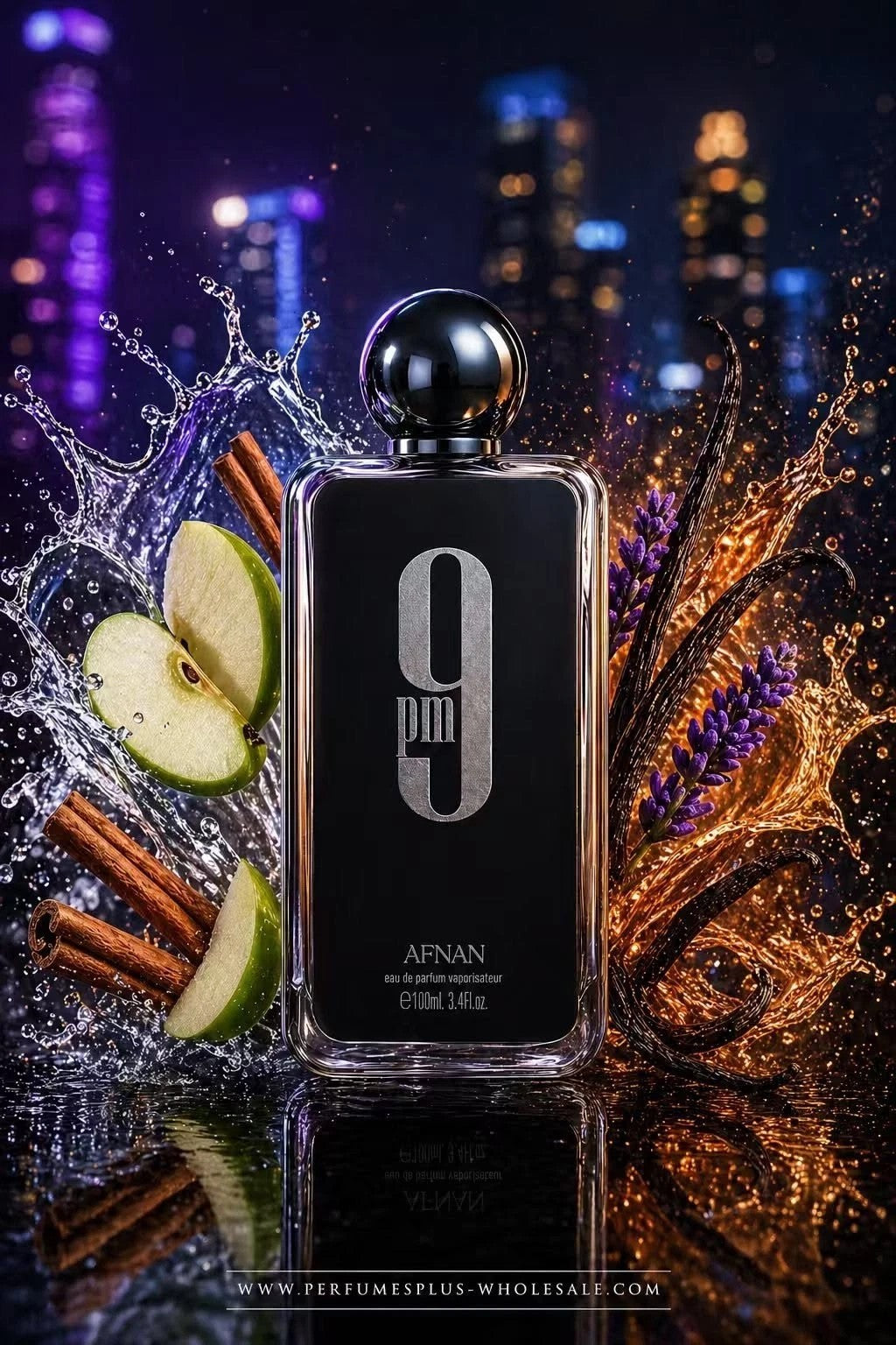 Afnan 9 PM Eau de Parfum for Men's 100ml Brand New Boxed Sealed Packed