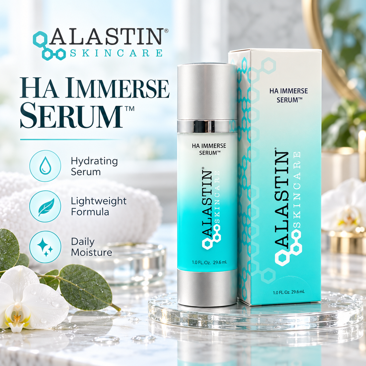 Alastin Skincare HA Immerse Hydrating Serum 29.6ml 40% OFF Stock Clearance Sale