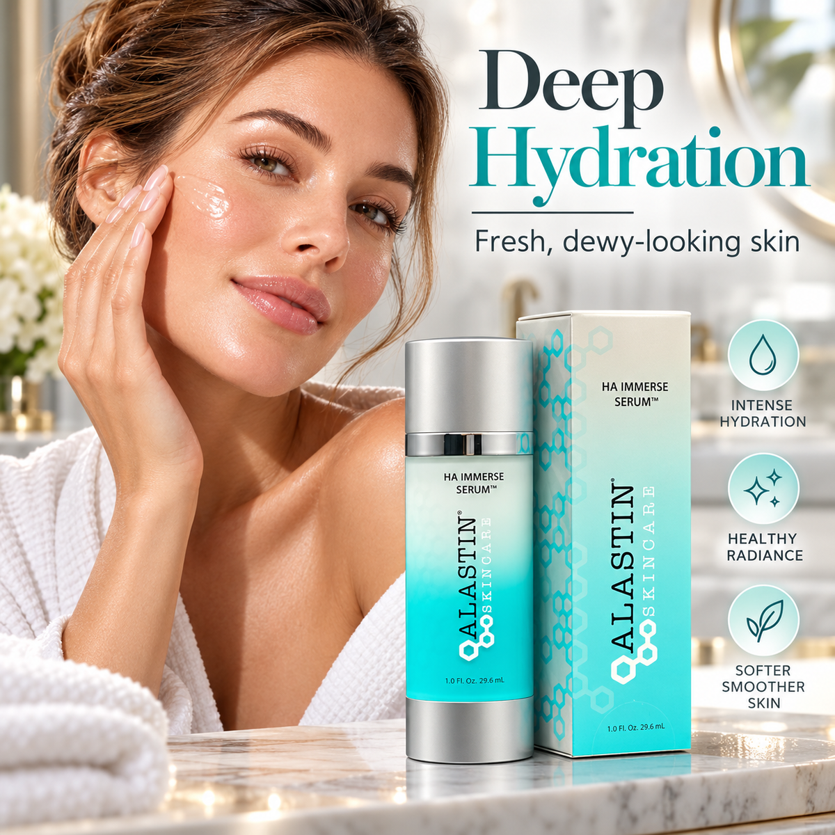 Alastin Skincare HA Immerse Hydrating Serum 29.6ml 40% OFF Stock Clearance Sale