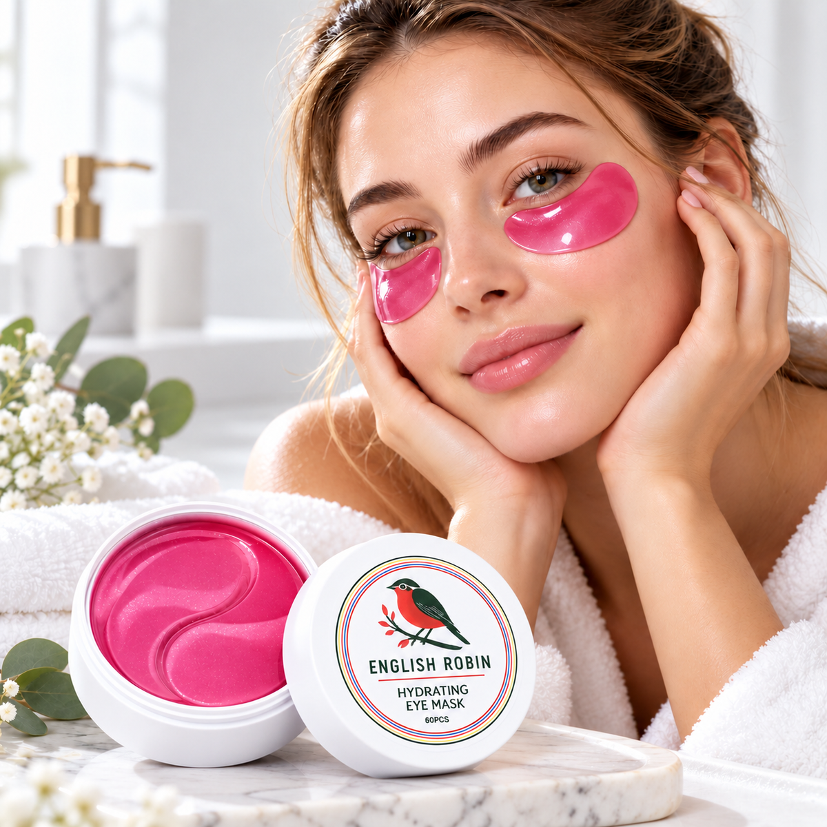 60 Pcs Under Eye Water Mellon Collagen Mask Hydrating Anti Aging Remove Wrinkle