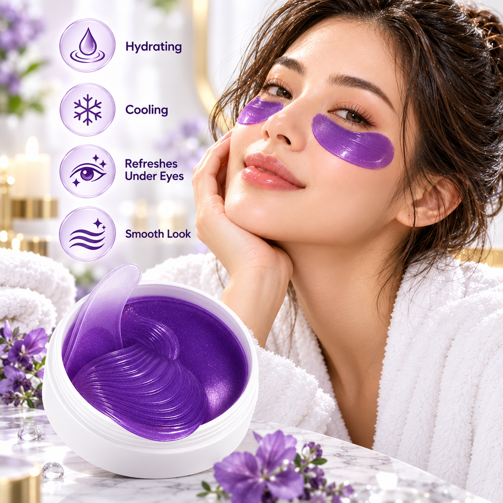 60 Pcs English Robin Under Eye Collagen Mask Hydrating Anti Aging Remove Wrinkle