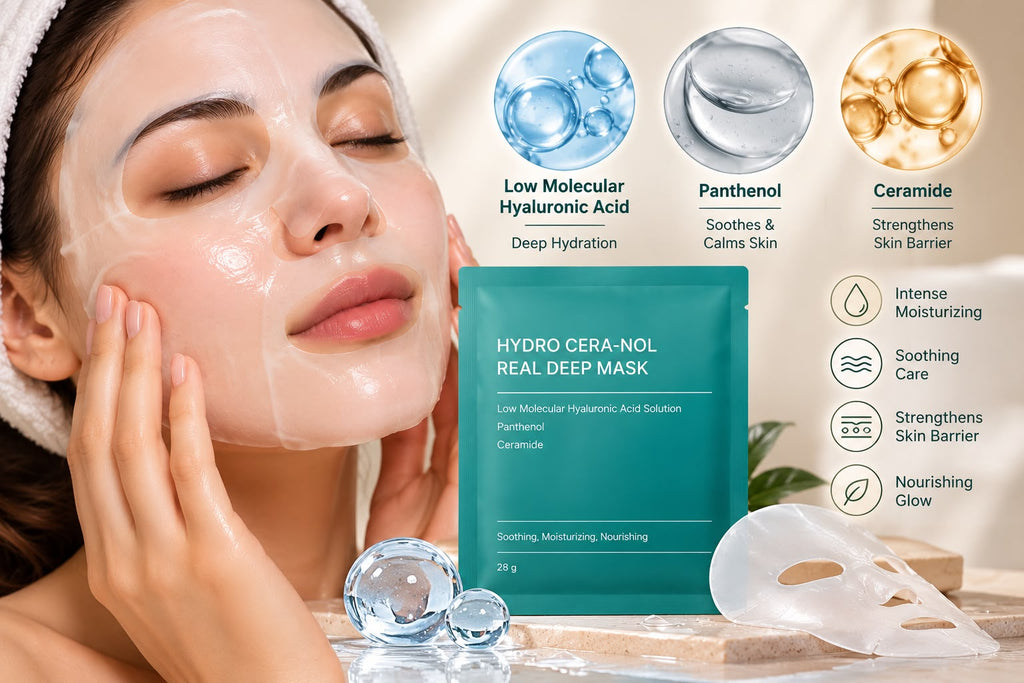 5x Collagen Hydrogel Real Deep Facial Sheet Face Mask Anti Age Anti Wrinkle Mask